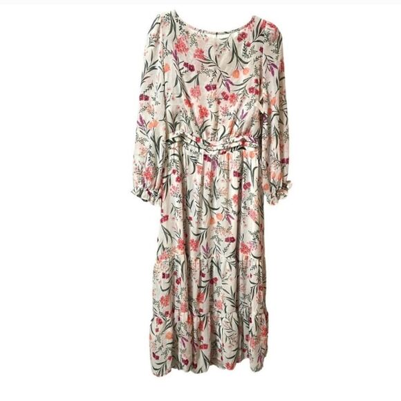 Eliza J Floral Long Sleeve Midi Dress - Picture 3 of 7